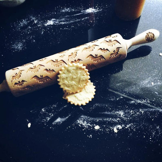 Embossed Rolling Pin -  Bats **30% OFF**