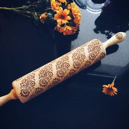 Embossed Rolling Pin - Bouquet of Flowers