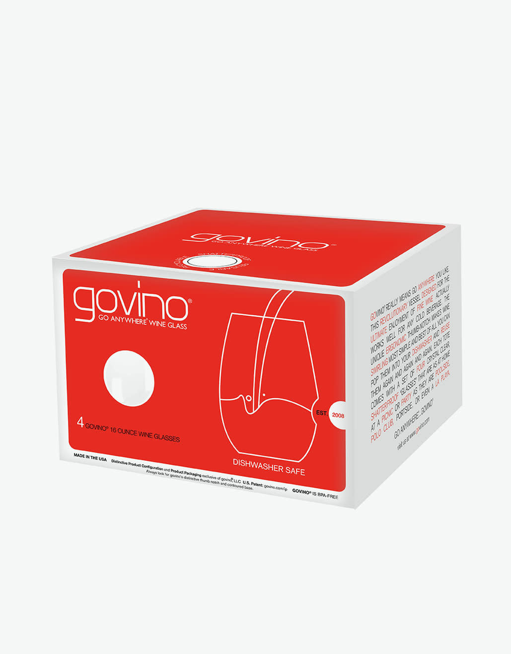 Govino Wine Glass  - 4pack 16oz