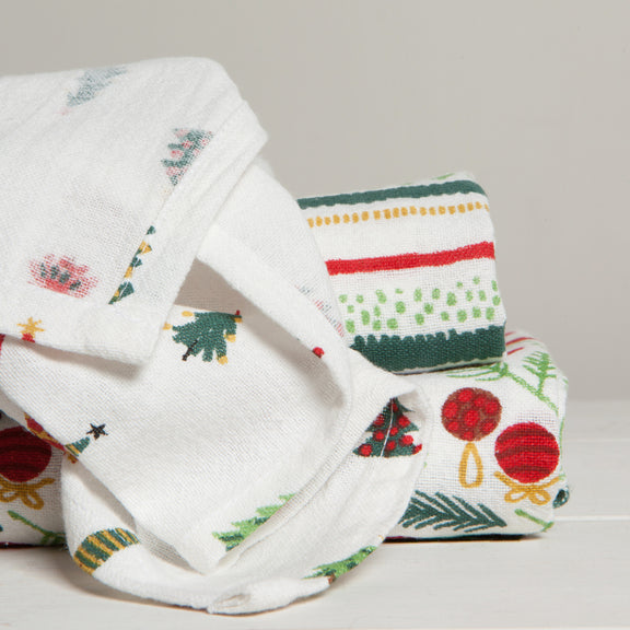 Floursack Dishtowel Set/3 - Merry & Bright