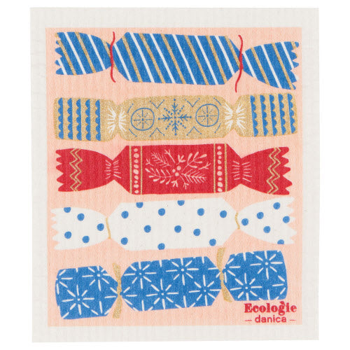 Swedish Dishcloth - Christmas Crackers