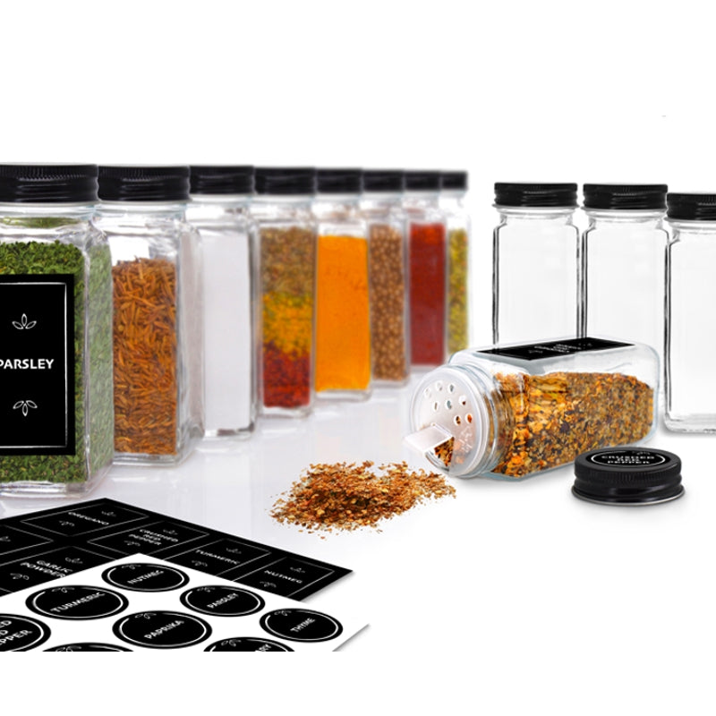 Spice Jars and Labels (set of 12)