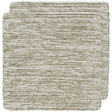 Knit Dishcloths S/2 - Olive