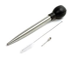 Deluxe Stainless Steel Baster, 3 Piece Set