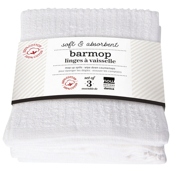 Large Utility Barmop - Set 3 - White