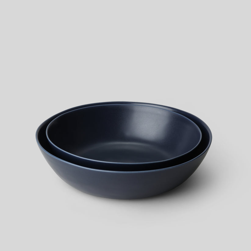 Fable The Low Serving Bowls 2pc - Midnight Blue