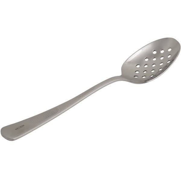 SS Perforated Bowl Plating Spoon - 7"