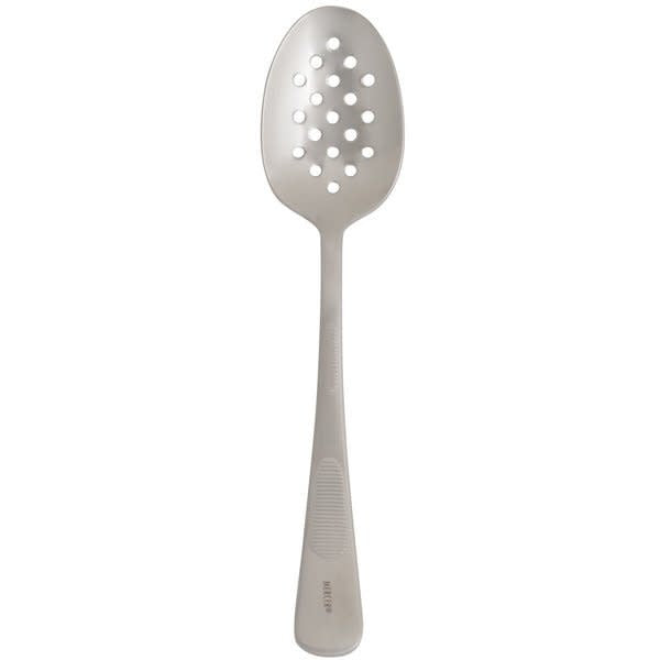 SS Perforated Bowl Plating Spoon - 7"