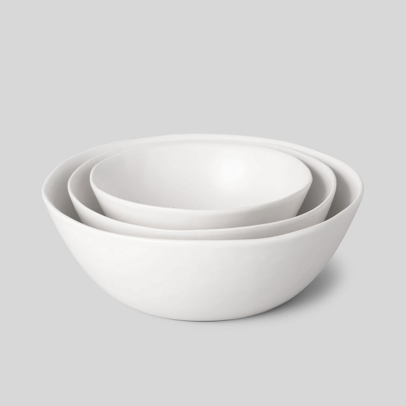 Fable The Nested Serving Bowls 3pc - Cloud White