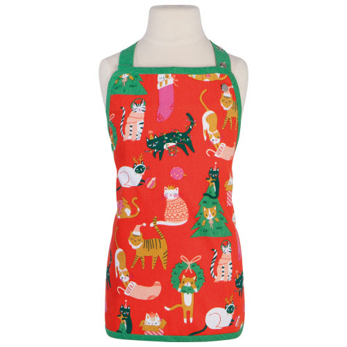 Kids Holiday Apron - Let It Meow