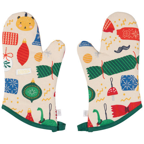 Holiday Oven Mitts (Set of 2) - Christmas Charms