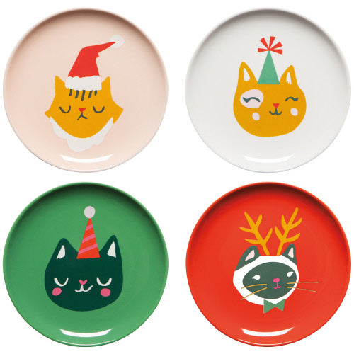 Holiday Appie Plates - Let It Meow