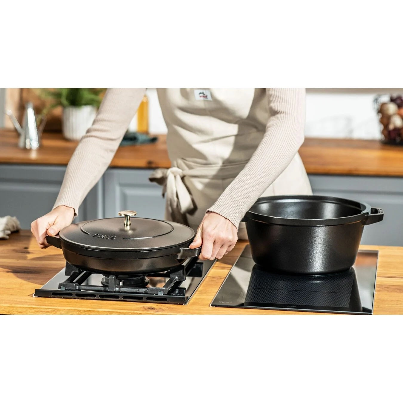 Staub 3pc Stackable Set - Black