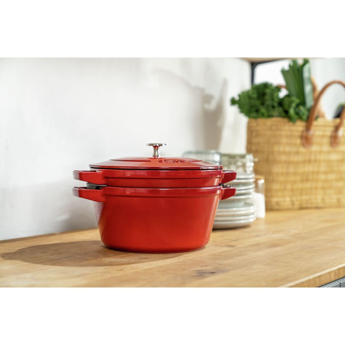 Staub 3pc Stackable Set - Cherry