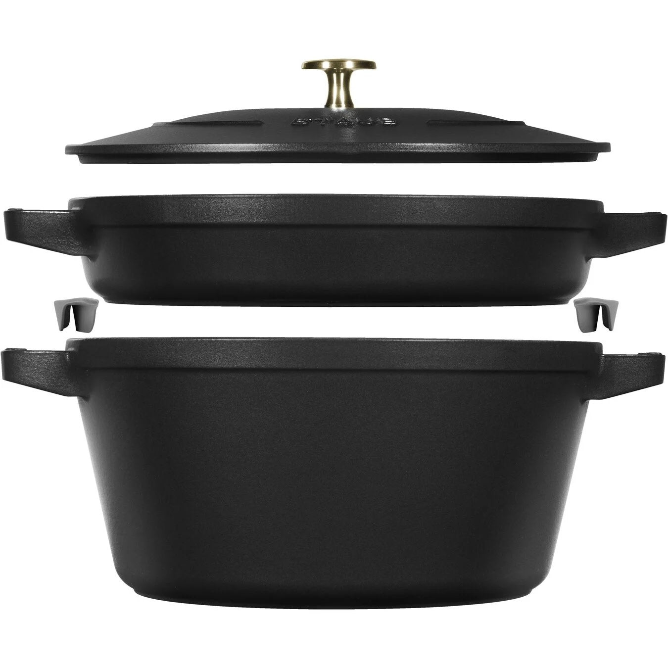 Staub 3pc Stackable Set - Black