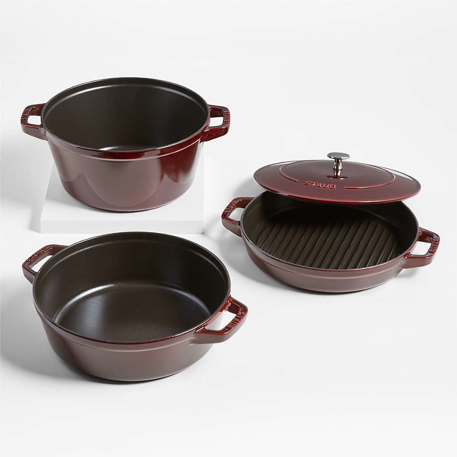 Staub 4pc Stackable Set - Grenadine