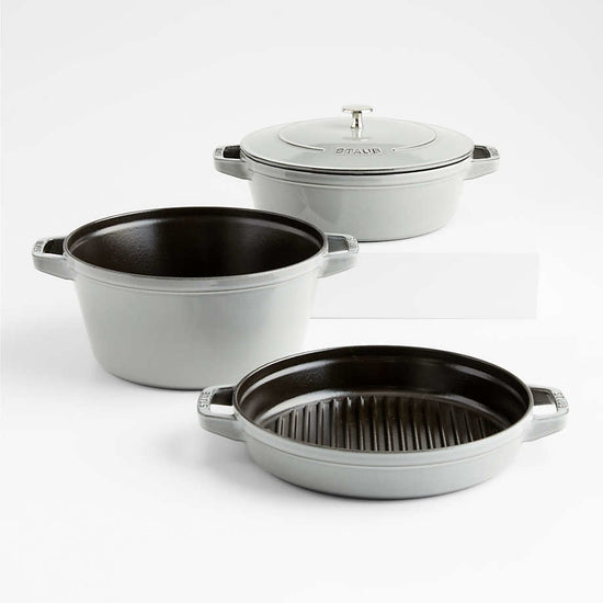 Staub 4pc Stackable Set - Graphite Grey