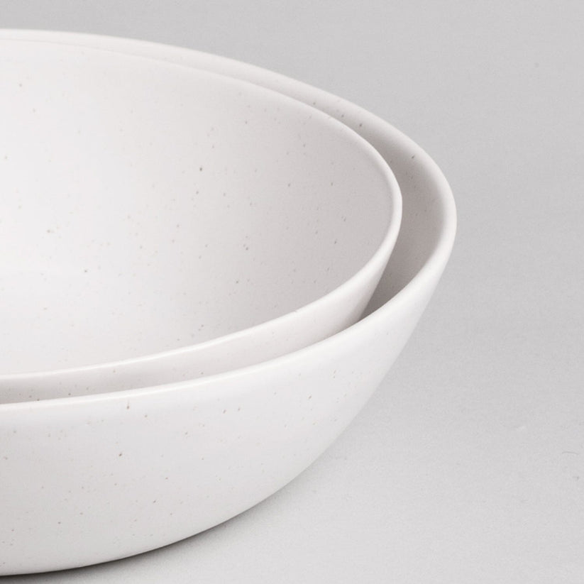 Fable The Low Serving Bowls 2pc - Cloud White