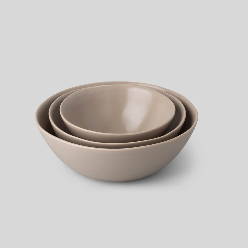 Fable The Nested Serving Bowls 3pc - Desert Taupe