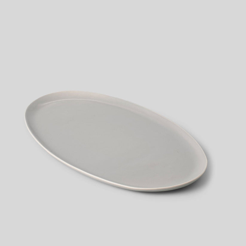 Fable The Oval Serving Platter - Dove Grey