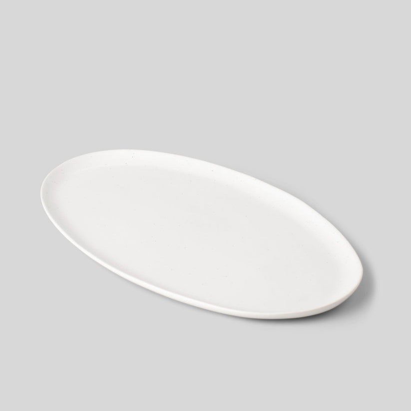 Fable The Oval Serving Platter - Speckled White