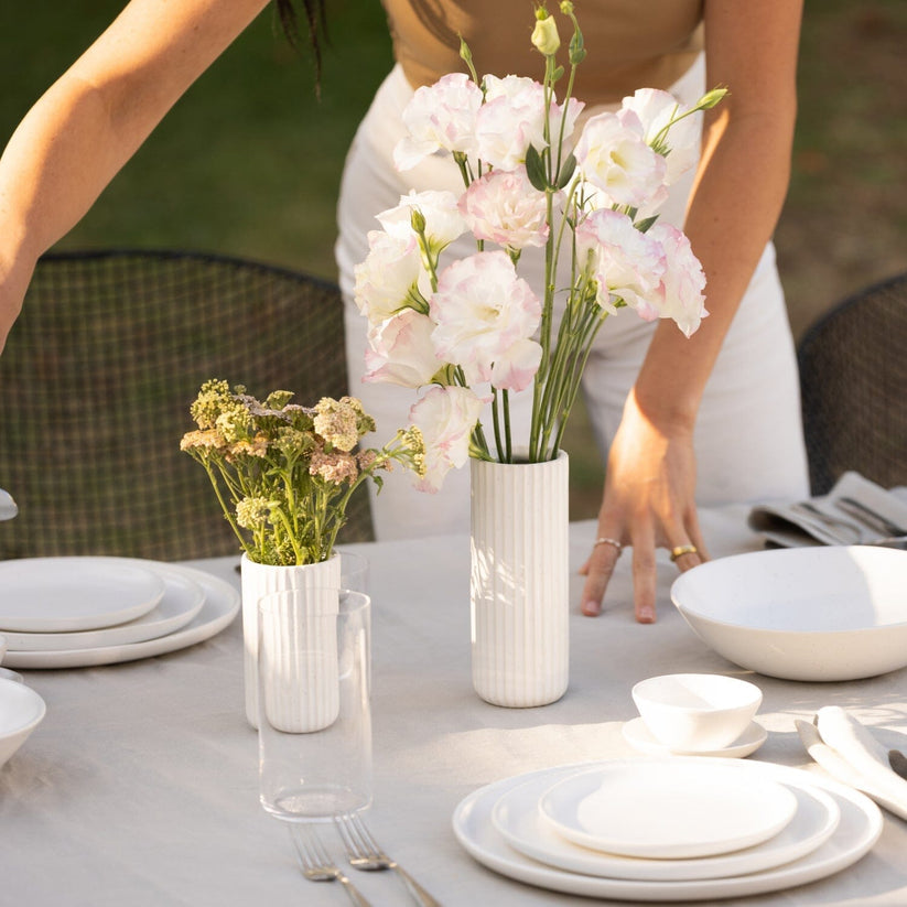 Fable The Short Bud Vase - Speckled White