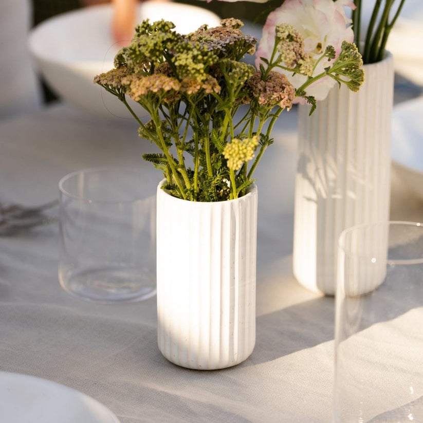 Fable The Short Bud Vase - Speckled White