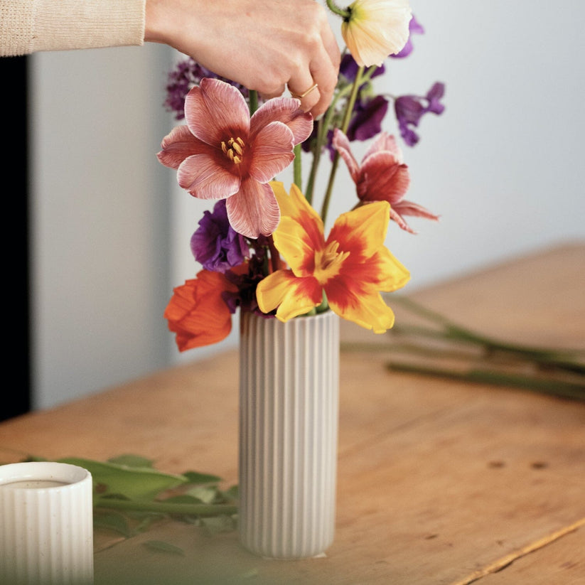 Fable The Tall Bud Vase - Speckled White