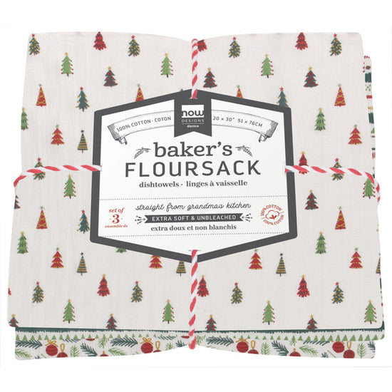 Floursack Dishtowel Set/3 - Merry & Bright