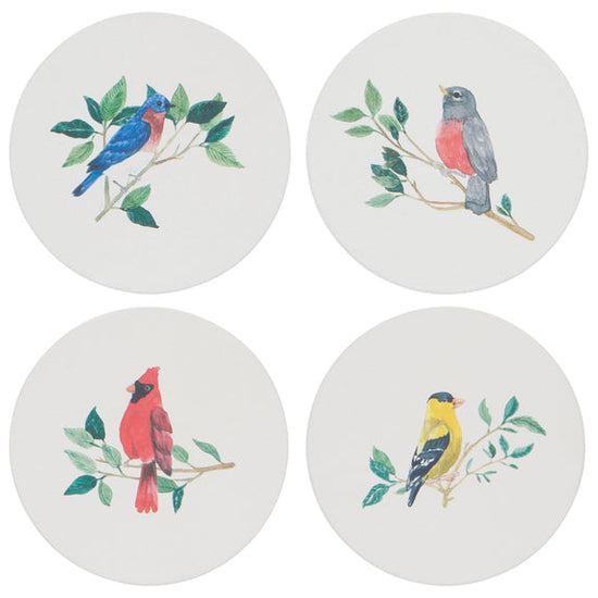 Ceramic Coaster - Soak Up S/4 - Birdsong