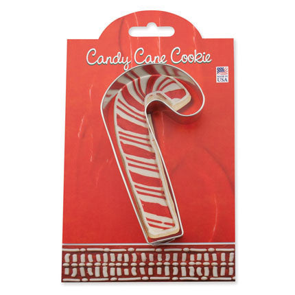 Cookie Cutter w/ Recipe - Candy Cane 4.5"