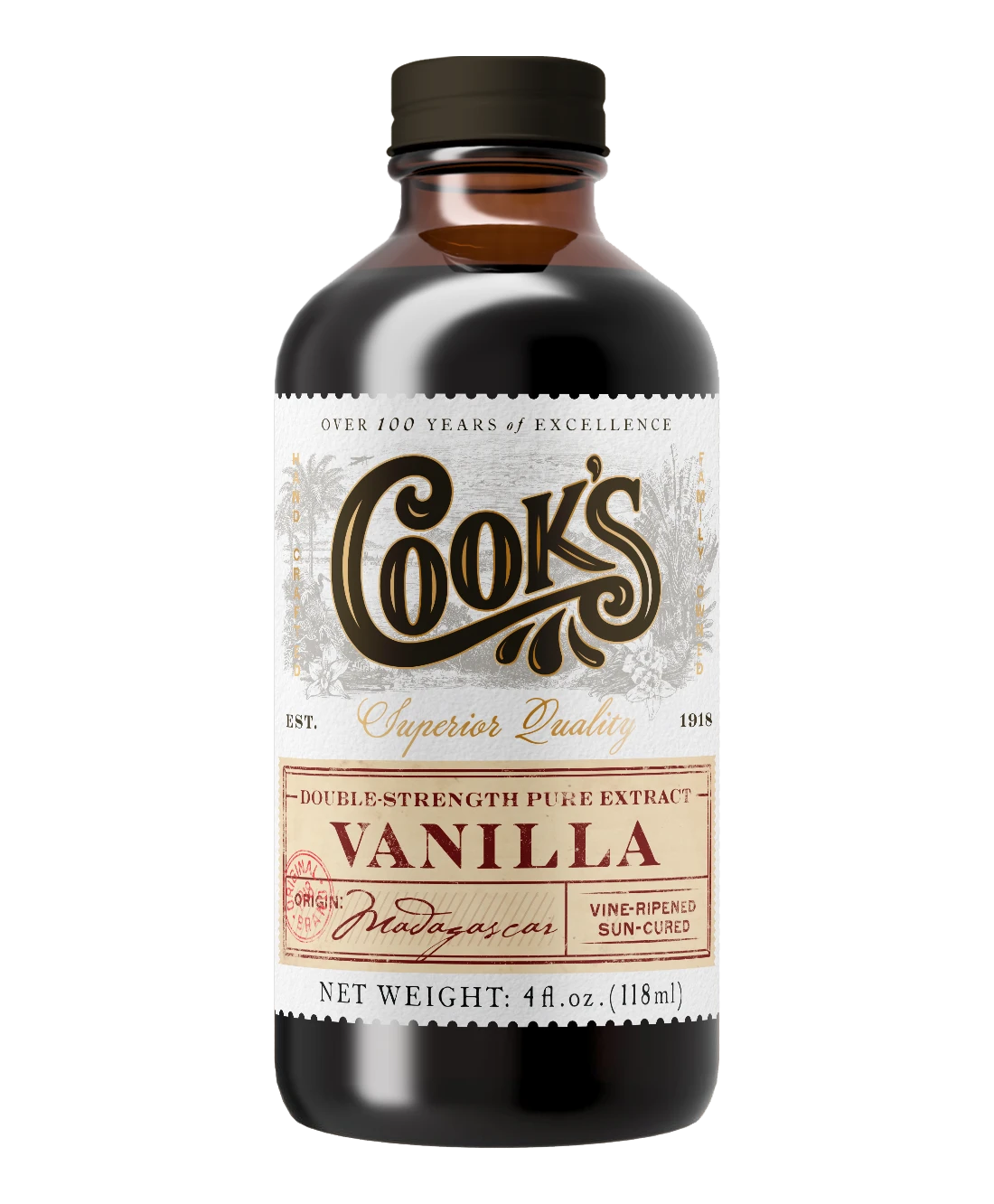 Pure Madagascar Vanilla Extract - 16oz