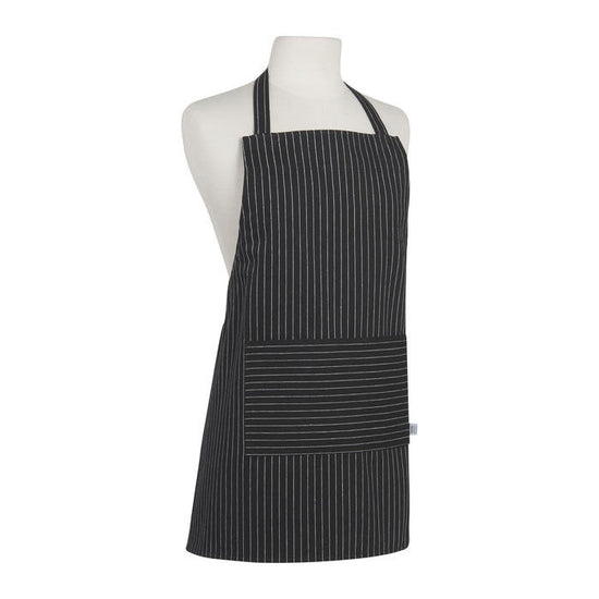 Apron Junior Black Pinstripe