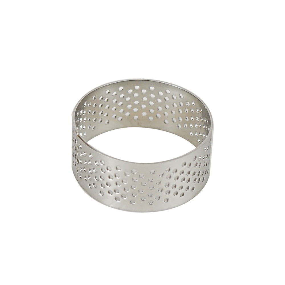 Round Perforated Tart Ring 45mm / 1.75" diam