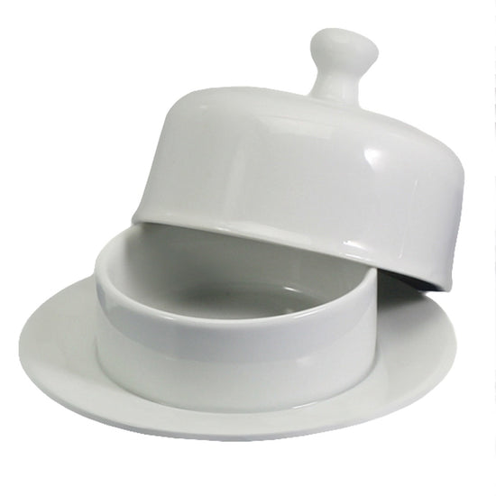 Round Butter Dish & Cover 6"