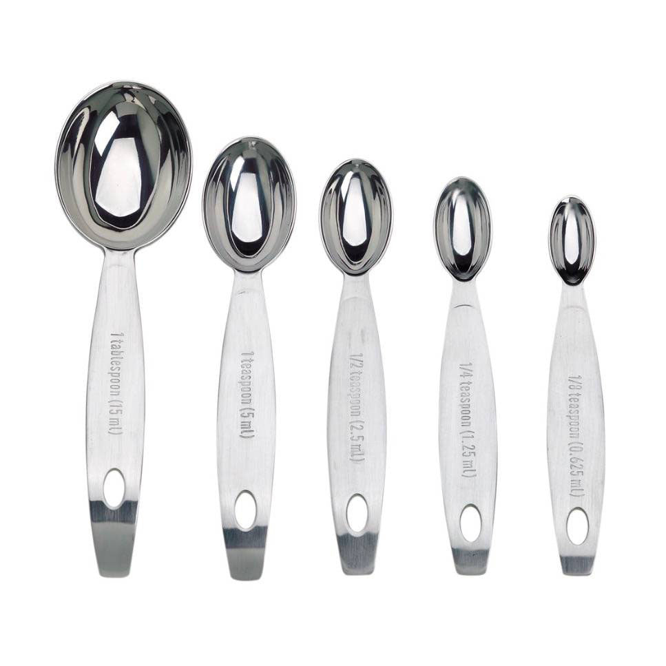 Cuisipro 5 -Piece Stainless Steel Measuring Spoon Set