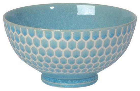 Bowl Embossed - 8in - Honey Light Blue