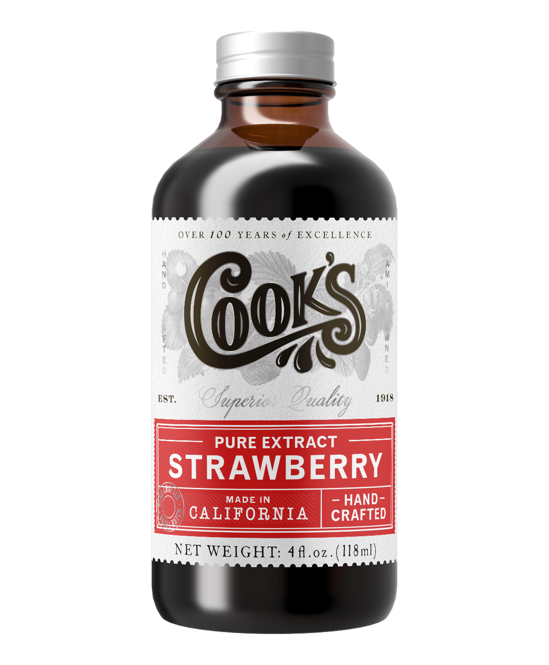 Pure Strawberry Extract 4oz – Maison Cookware + Bakeware