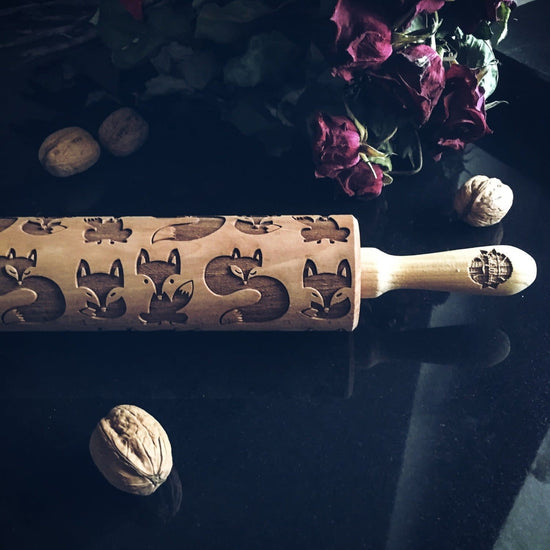 Embossed Rolling Pin - Fox