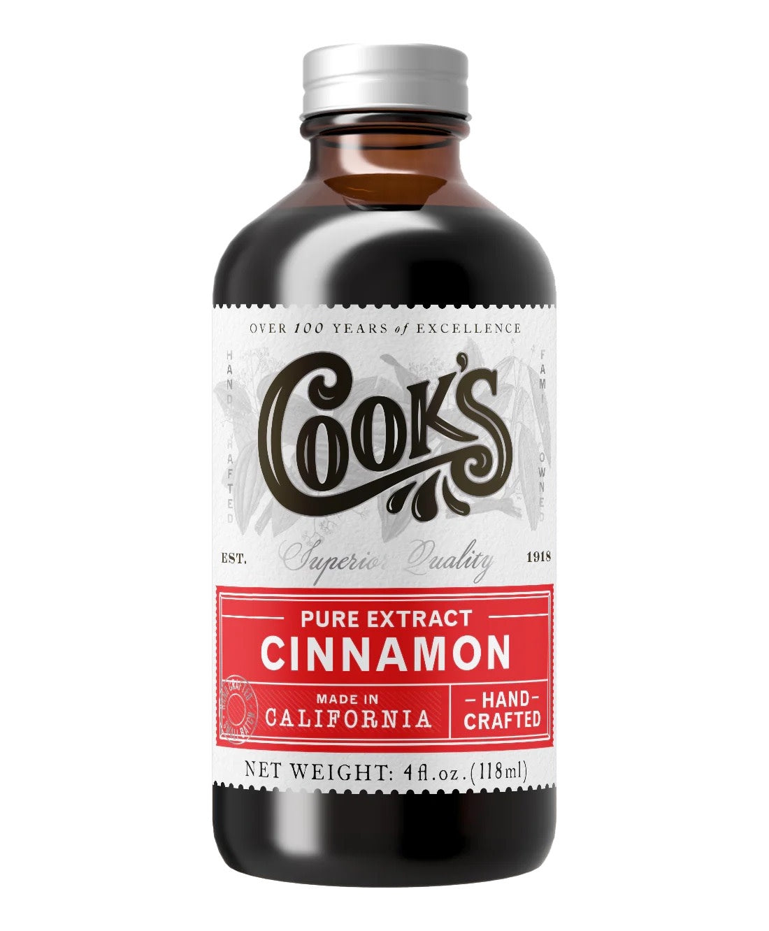 Pure Cinnamon Extract - 4oz