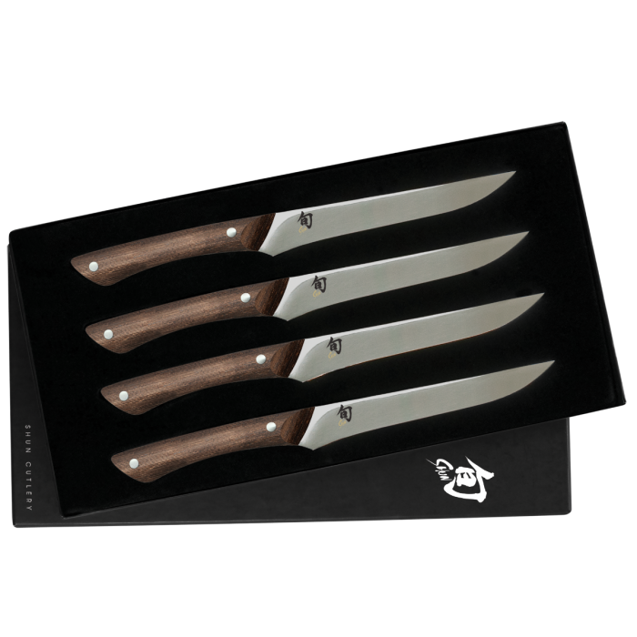 Shun Shima Natural Steak Knife Set - 4pc