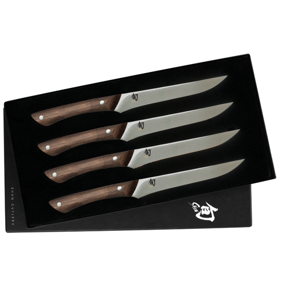 Shun Shima Natural Steak Knife Set - 4pc