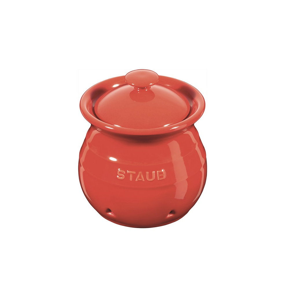 Staub Garlic Keeper Red – Maison Cookware + Bakeware