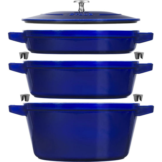 Staub 4pc Stackable Set - Blue